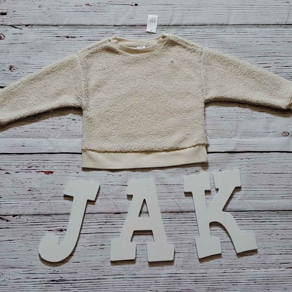🆕️ GAP GIRLS TEDDY BEAR CREAM SWEATER